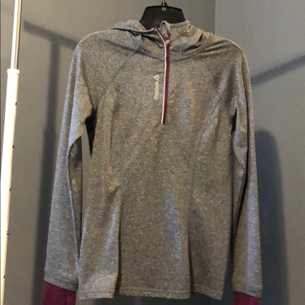 Gray and plum Reebok pull over - Picture 1 of 5